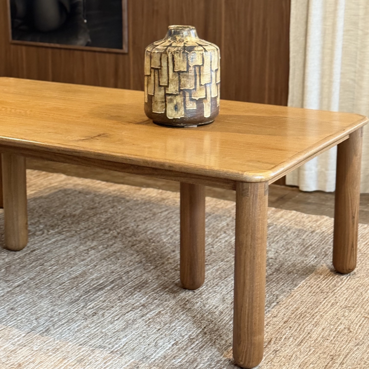 Table ronce de noyer - Pièce Unique