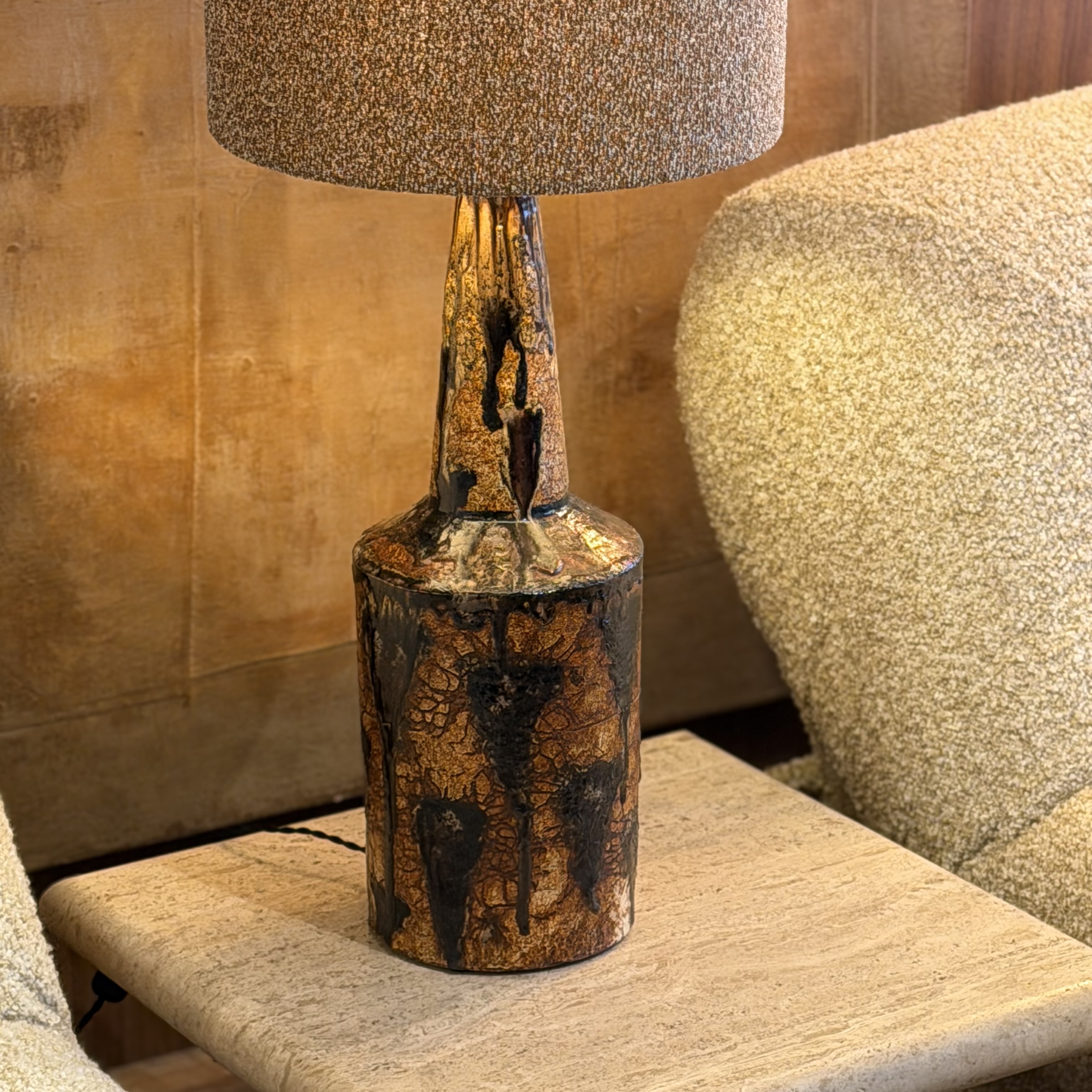 Lampe mordoré - Pièce Unique