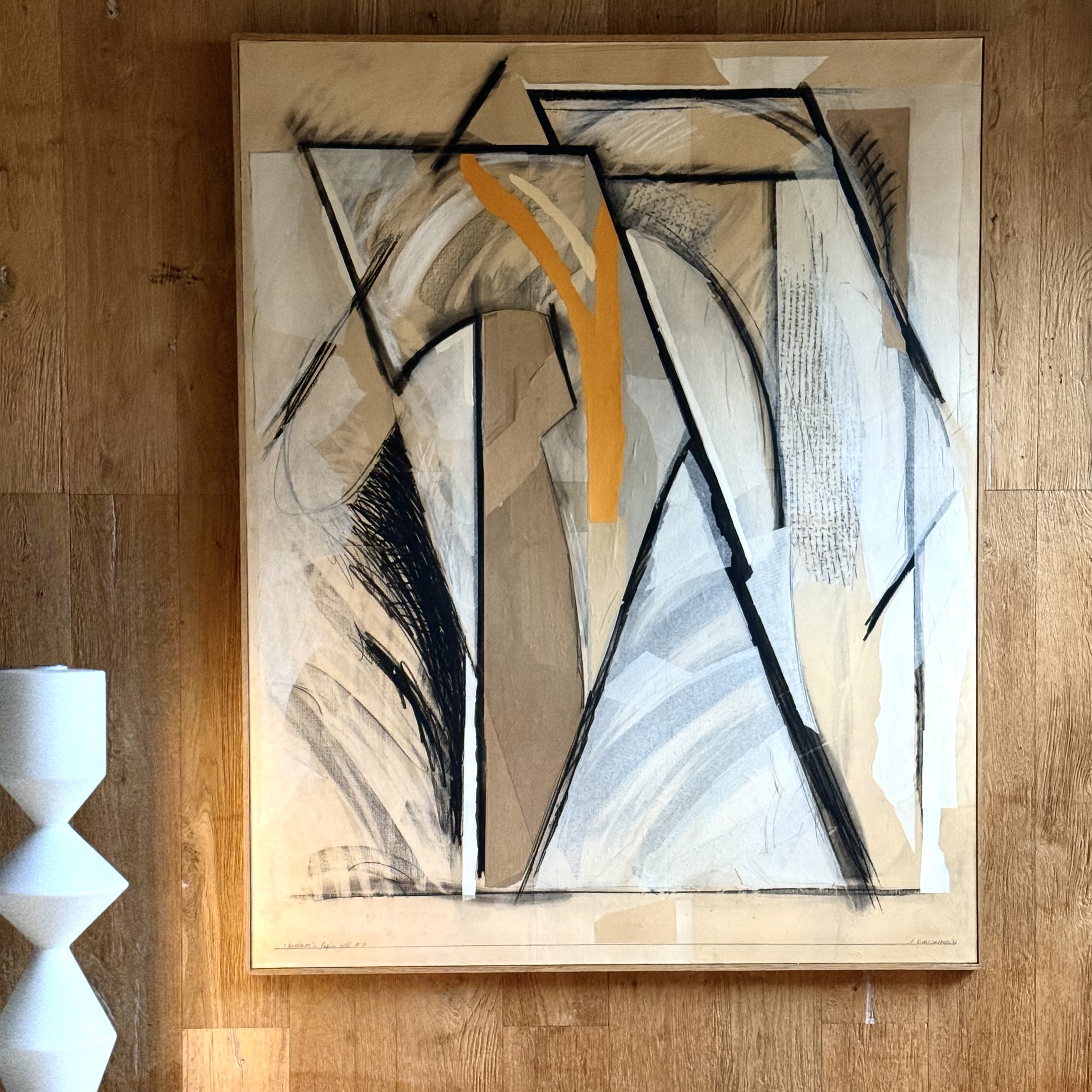 Tableau Papier Collé - Pièce Unique